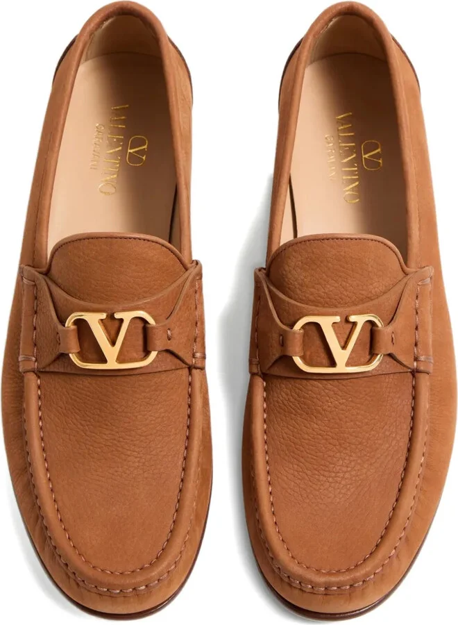 VLogo Signature suede loafers - Image 4