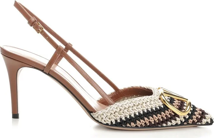 Vlogo Slingback Pumps Beige