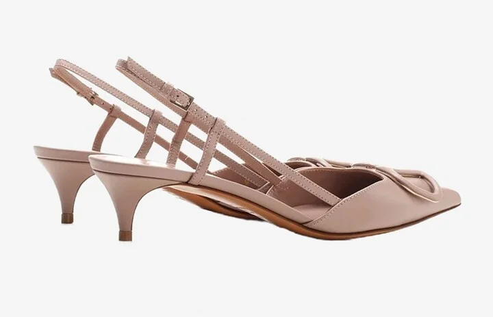 VLOGO Slingback Sandals in Calfskin - Image 2