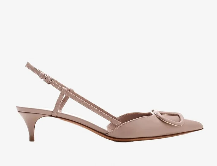 VLOGO Slingback Sandals in Calfskin