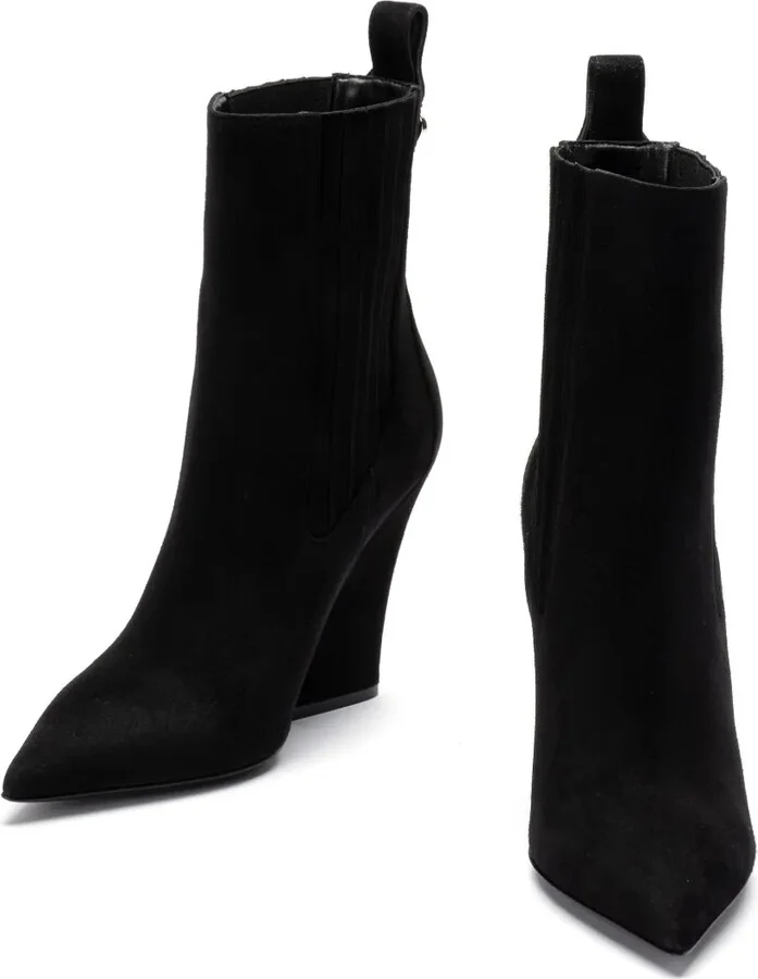 VLogo suede boots - Image 3