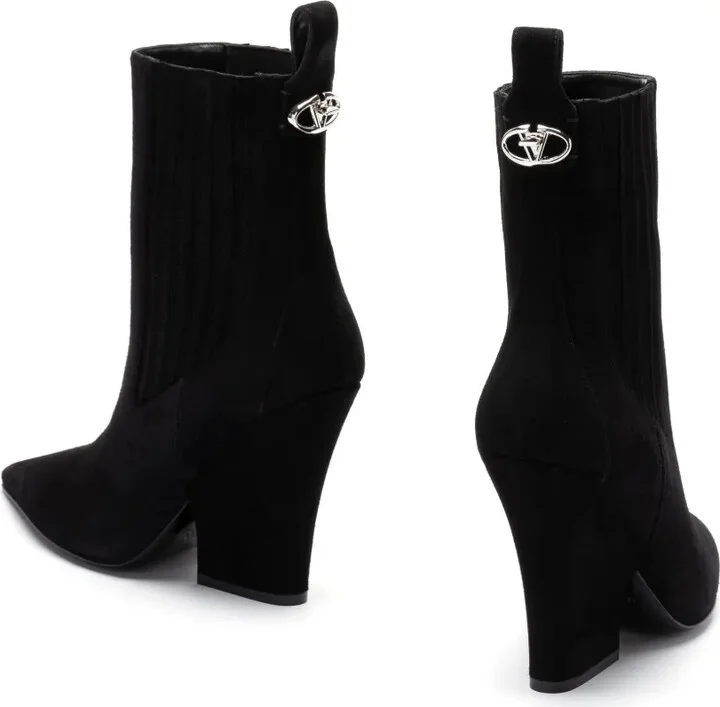 VLogo suede boots - Image 4