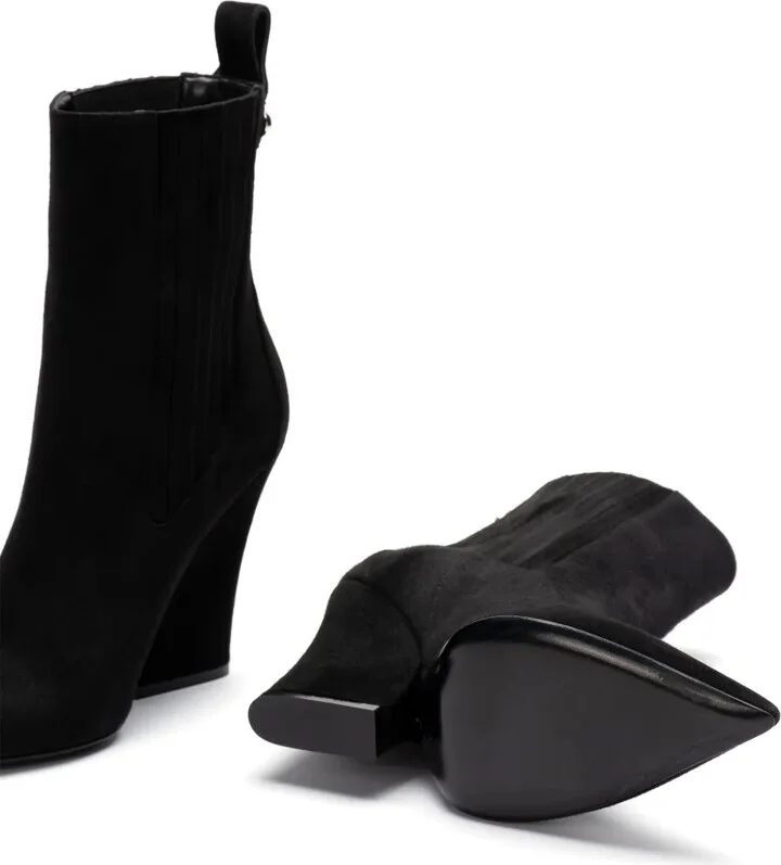 VLogo suede boots - Image 5