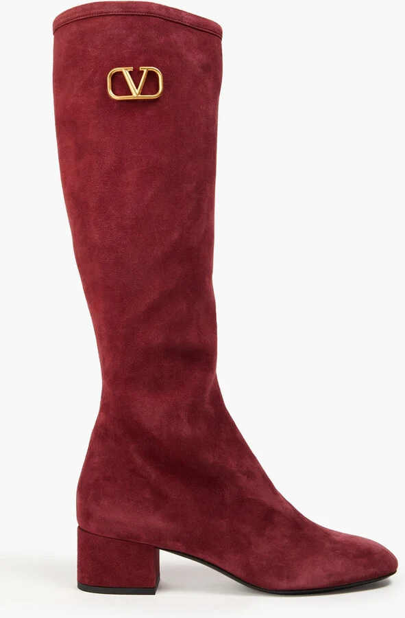 VLOGO suede knee boots
