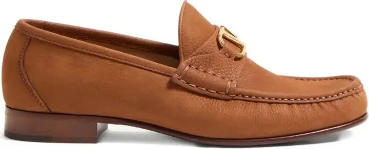 VLogo Suede Loafers