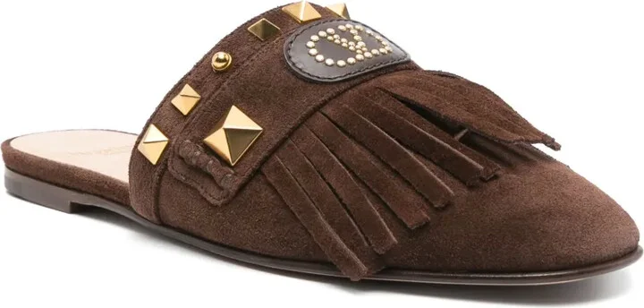 VLogo suede mules - Image 2