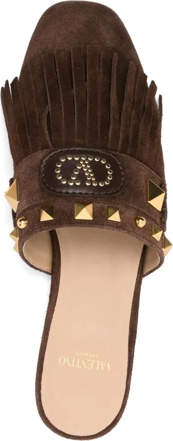 VLogo suede mules - Image 4