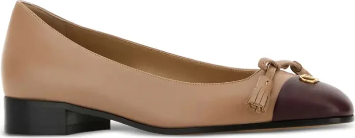VLogo tassel-embellished cap-toe ballet flats - Image 2