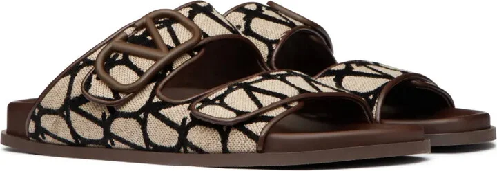 VLogo Toile Iconographe double-strap sandals - Image 2