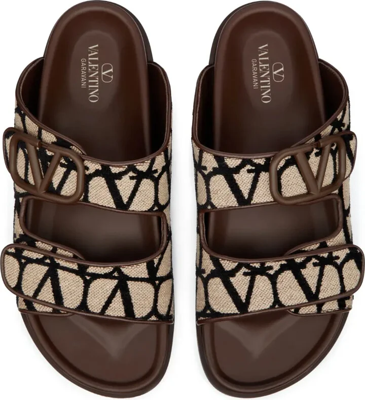 VLogo Toile Iconographe double-strap sandals - Image 4