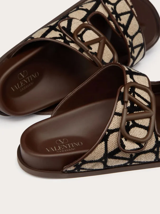 VLogo Toile Iconographe double-strap sandals - Image 5