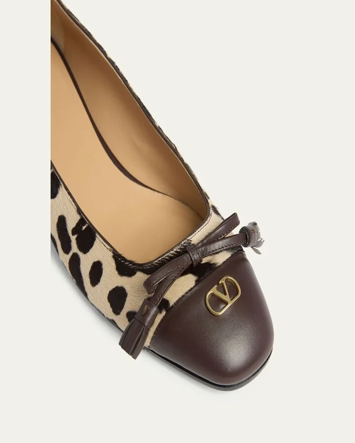 VLogo Valet Du Roi Pony Hair Ballerina Flats - Image 3