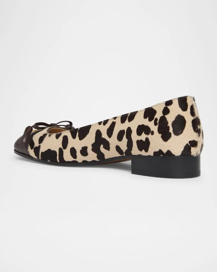 VLogo Valet Du Roi Pony Hair Ballerina Flats - Image 3
