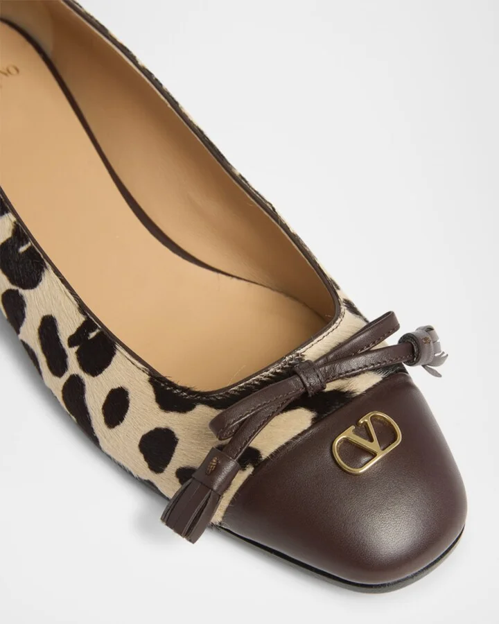 VLogo Valet Du Roi Pony Hair Ballerina Flats - Image 4