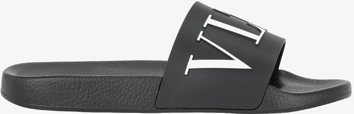 VLTN Embossed Slider Sandals