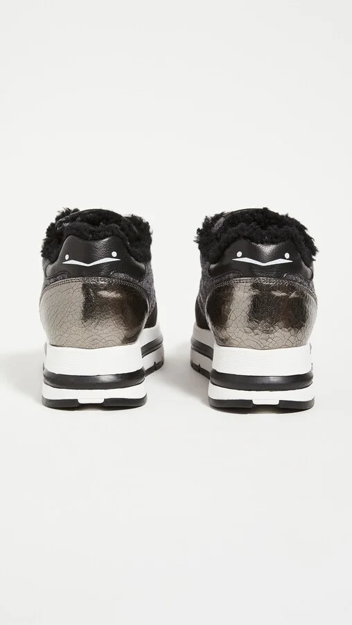 Voile Blanche Maran Shearling Platform Sneakers - Image 4