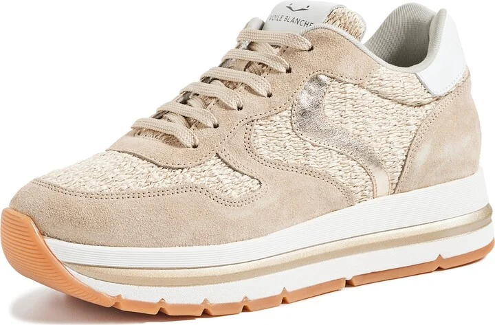 Suede/raffia Sand Beige