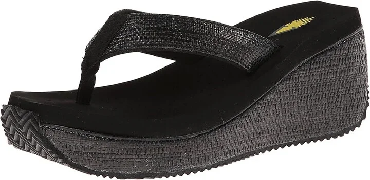 VOLATILE Bahama Women's Sandals Black : 6 M, Textile - Image 2
