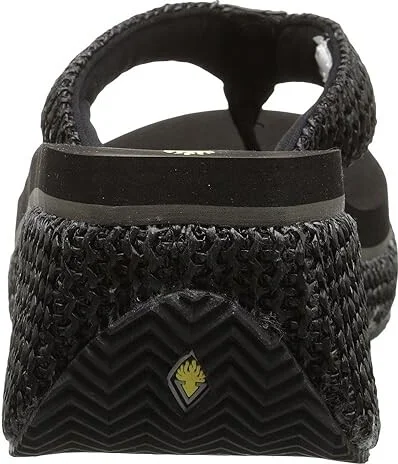 VOLATILE Island Women's Wedge Shoes Black : 8 M, Textile - Image 5