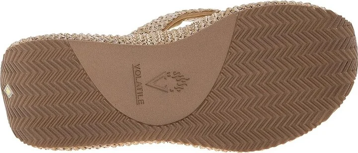 VOLATILE Island Women's Wedge Shoes Natural : 10 M, Textile - Image 4