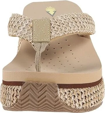 VOLATILE Island Women's Wedge Shoes Natural : 10 M, Textile - Image 6