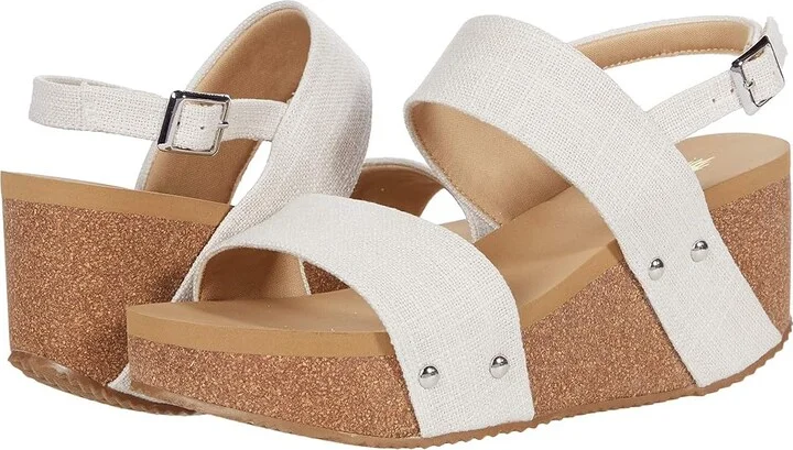 VOLATILE Summerlove Women's Shoes Bone Linen : 9 M, Textile