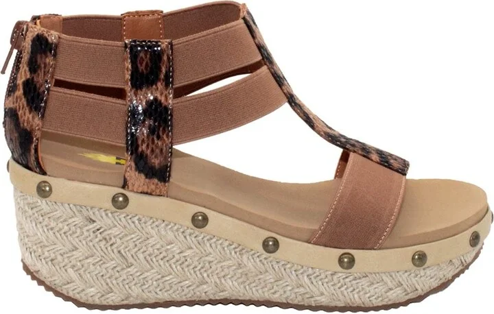 VOLATILE Women's Zayanta Tan Leopard Sandal