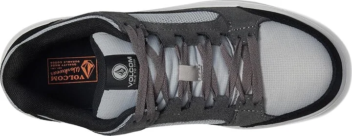 Volcom Evolve EH Comp Toe Men's Shoes Grey/White/Black : 7 M, Leather/Suede - Image 2