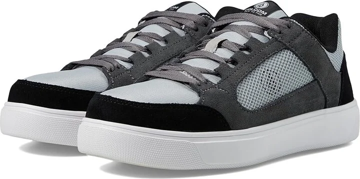 Volcom Evolve EH Comp Toe Men's Shoes Grey/White/Black : 7 M, Leather/Suede