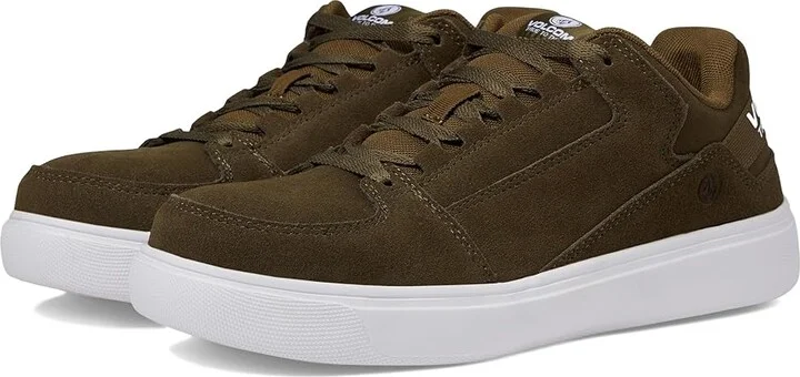 Volcom Evolve EH Comp Toe Men's Shoes Olive : 7 M, Leather/Suede
