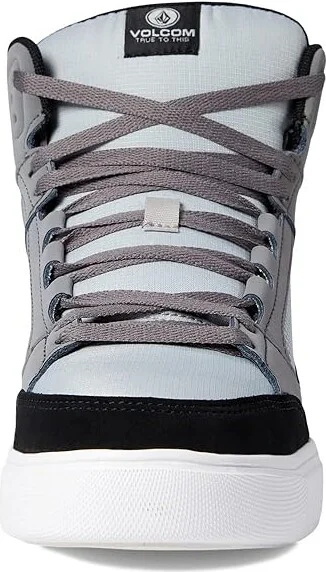 Volcom Evolve EH High Top Comp Toe Men's Shoes Grey/White : 7 M, Suede - Image 2