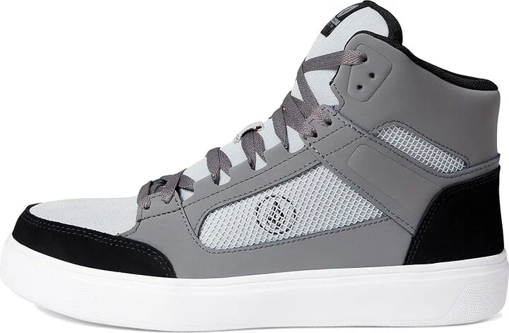 Volcom Evolve EH High Top Comp Toe Men's Shoes Grey/White : 7 M, Suede - Image 5