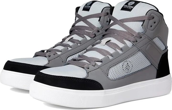 Volcom Evolve EH High Top Comp Toe Men's Shoes Grey/White : 7 M, Suede