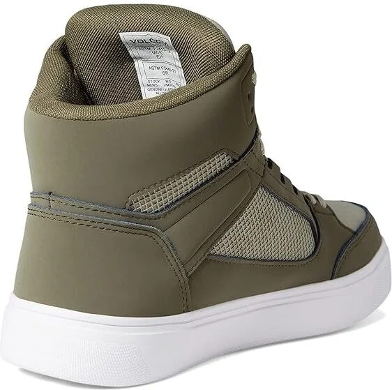 Volcom Evolve EH High Top Comp Toe Men's Shoes Olive/Grey : 7 M, Suede - Image 4
