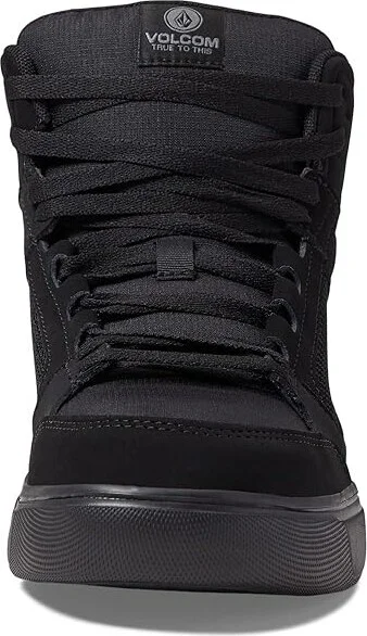 Volcom Evolve EH High Top Comp Toe Men's Shoes Triple Black : 7 M, Suede - Image 2