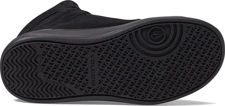 Volcom Evolve EH High Top Comp Toe Men's Shoes Triple Black : 7 M, Suede - Image 3
