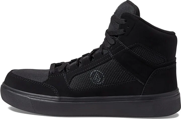 Volcom Evolve EH High Top Comp Toe Men's Shoes Triple Black : 7 M, Suede - Image 6