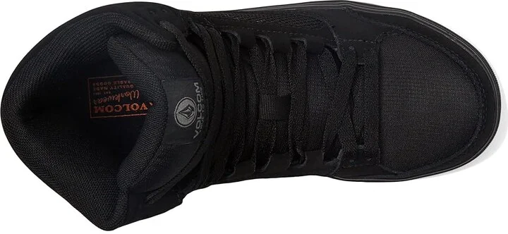 Volcom Evolve EH High Top Comp Toe Women's Shoes Triple Black 1 : 5.5 M, Suede - Image 2