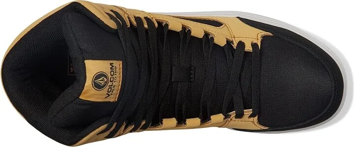 Volcom Evolve High Top SD Comp Toe Men's Shoes Black/Yellow : 7 M, Suede/Textile - Image 2