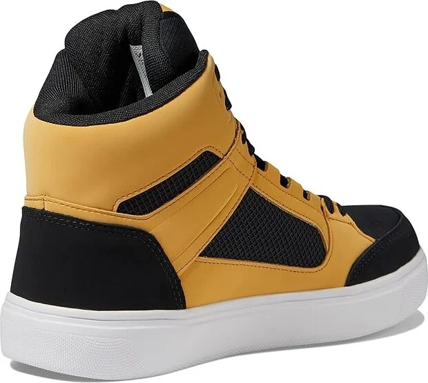 Volcom Evolve High Top SD Comp Toe Men's Shoes Black/Yellow : 7 M, Suede/Textile - Image 4