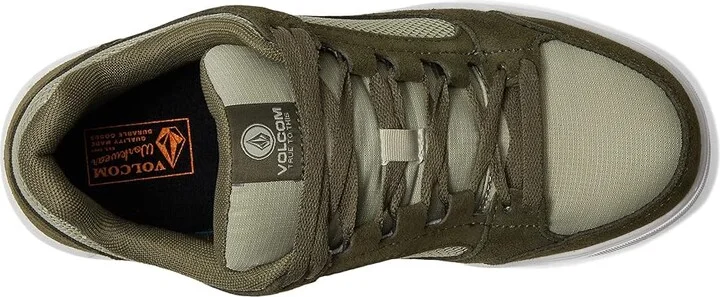 Volcom Evolve SD Comp Toe Men's Shoes Olive/Grey : 8 M, Suede/Textile - Image 2