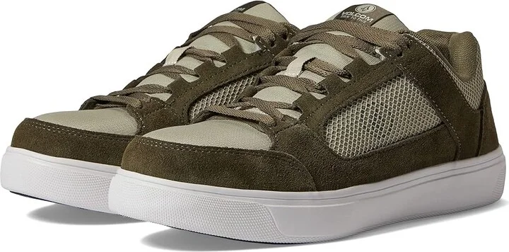 Volcom Evolve SD Comp Toe Men's Shoes Olive/Grey : 8 M, Suede/Textile