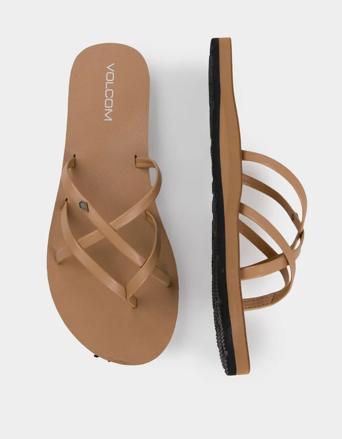 VOLCOM New School II Womens Thong Flip Flops - Image 9