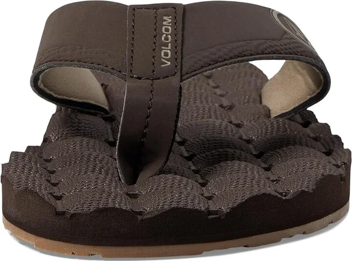 Volcom Recliner Men's Sandals Brown 1 : 12 D - Medium, Suede/Synthetic - Image 2