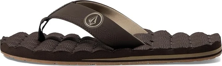 Volcom Recliner Men's Sandals Brown 1 : 12 D - Medium, Suede/Synthetic - Image 5