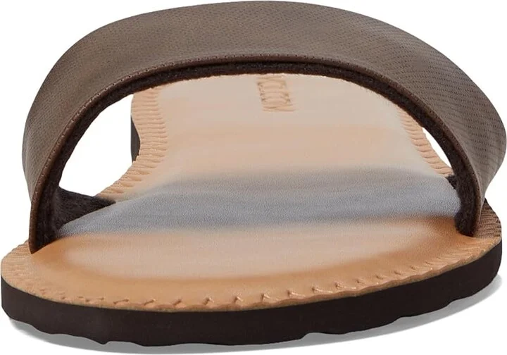 Volcom Simple Slide Women's Shoes Dark Brown : 5 B - Medium, Synthetic - Image 2