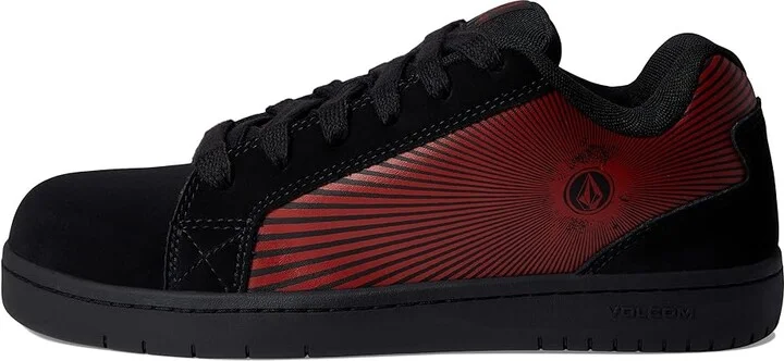 Volcom Stone Op Art EH Comp Toe Men's Shoes Black/Dark Red : 7.5 M, Suede - Image 6