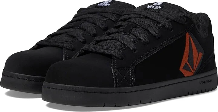 Volcom Stone SD Comp Toe Men's Shoes Black/Red : 8 M, Suede