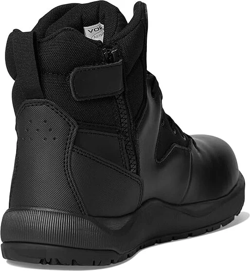 Volcom Street Shield 6 Tactical Waterproof Boots with Side Zipper Cowboy Boots Black : 8.5 W, Leather - Image 4