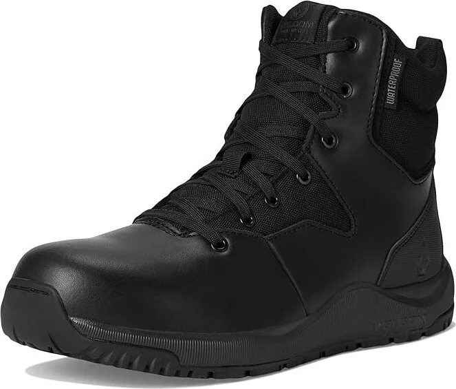 Volcom Street Shield 6 Tactical Waterproof Boots with Side Zipper Cowboy Boots Black : 8.5 W, Leather - Image 5